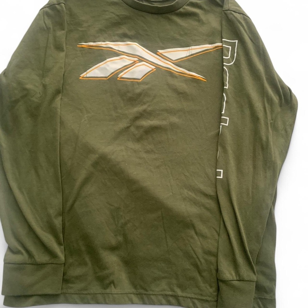 Large Reebok Green Long Sleeve Shirt